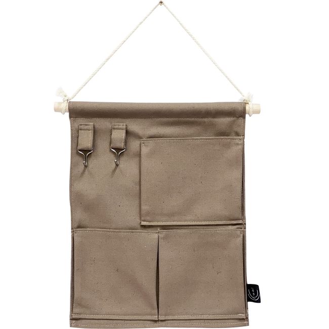 Kuai Wall Pocket, Wall Storage, Hanging, Over the Door, Bedside Pockets, Small Storage, Small Goods Storage, Magazines, Letters, Ticket Organization (Light Brown)