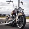 2X Chrome Motorcycle Rear View Mirror For Harley Davidson Softail Springer FXSTS