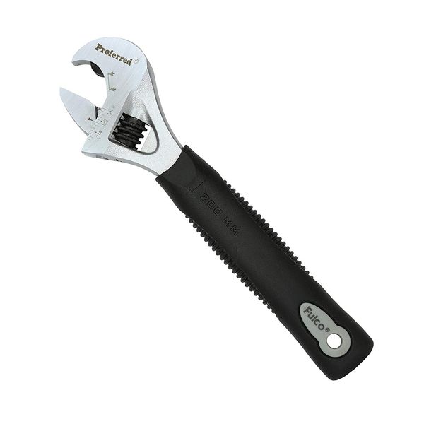 Proferred T09002 Ratcheting Adjustable Wrench, Matte Finish, 8"