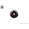 KN Planning Dual Color Wheel Center Cap (Matte Black/Red)