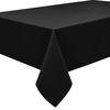 Home Direct Extra Large Rectangular Fabric Tablecloth 150x300cm 59"x118" Black