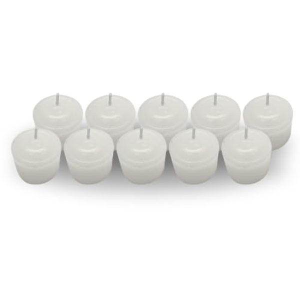 Set of 10 White Jasmine Candles