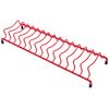 Delfinware Plate Rack, Metal, Red, 39.5 x 13 x 6 cm