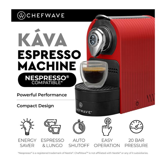 Espresso Machine For Nespresso Capsules, Espresso And Lungo Cups