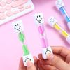 4 Pieces 3 Minute Toothbrush Sand Timer for Kids, Assorted Colors Tooth Shape Timers Plastic Hourglass for Proper Tooth Brushing Boys Girls Oral Care