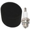 SPARES2GO Air Filter + Spark Plug Kit for Suffolk Punch Lawnmower