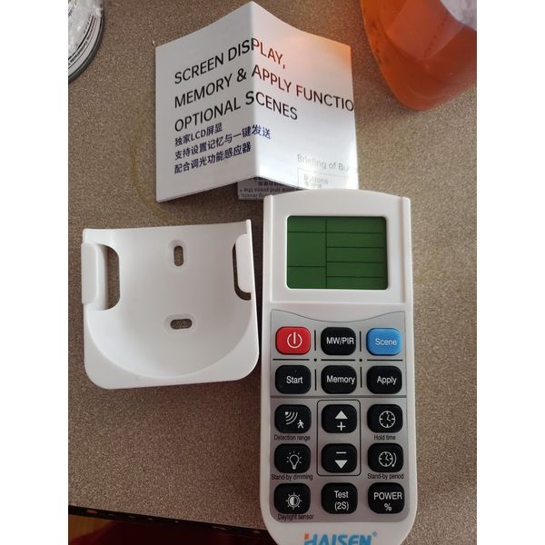 HAISEN HD05R LCD Screen Universal Smart Remote Control For Dimmable Sensors