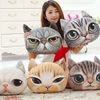 CUTE ADORABLE 3D CAT FACE PILLOW