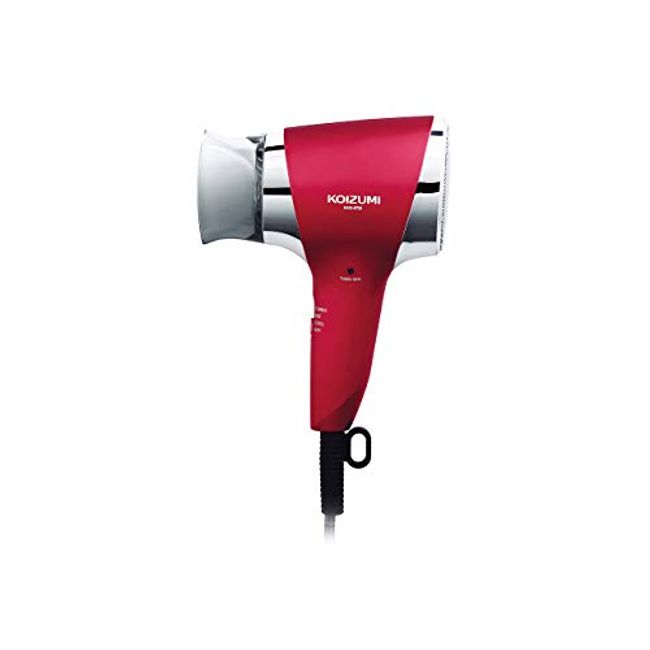 Koizumi KHD-9720/R Hair Dryer, Negative Ion Tough Dryer, Red