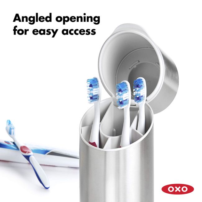 Stainless Steel Toothbrush Organizer