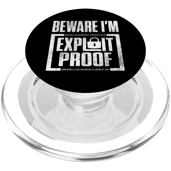It Security Cyber Security Analyst Cyber Crime Exploit-Proof PopSockets PopGrip for MagSafe