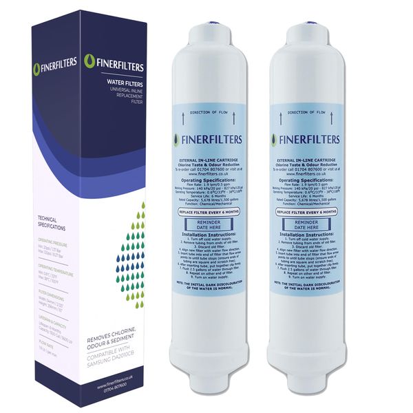 2 x Universal Filter Cartridge Compatible with Water Gem Water Filter System Inline