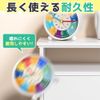 Colorful Alarm Clock, Tabletop, Easy View, 12/24 Hour System, Analog, Table Clock, Interior Nightlight, Durable