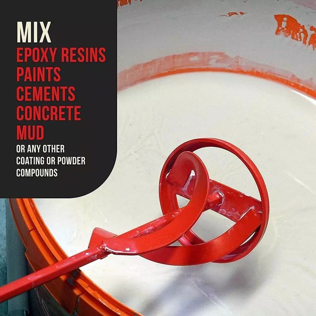 Epoxy Mixer Attachment Paint Mixing Paint Muds Durable Plaster