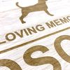 Raised Words Personalised Dog Memorial Remembrance Gift Keepsake Box Engraved
