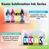 Bundle 110 Sheets Sublimation Paper 8.5x11 + Koala Sublimation Ink for Epson