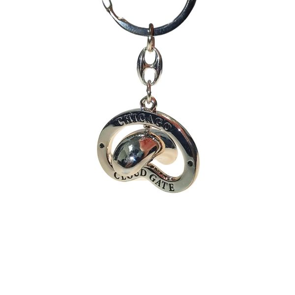 Chicago Bean Spinner Keychain