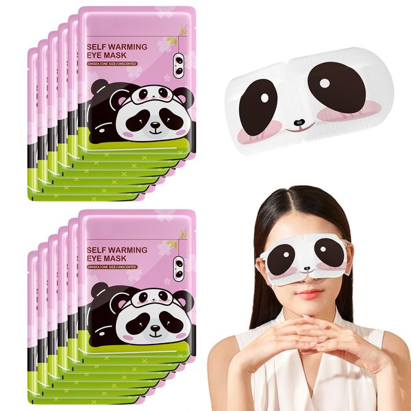 Xumann 12PCS Self Heating Eye Mask, Disposable Warming Heated Steam Eye Mask