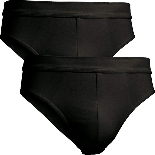 Erwin Müller Herren-Slip 2er-Pack Single-Jersey schwarz Größe 7