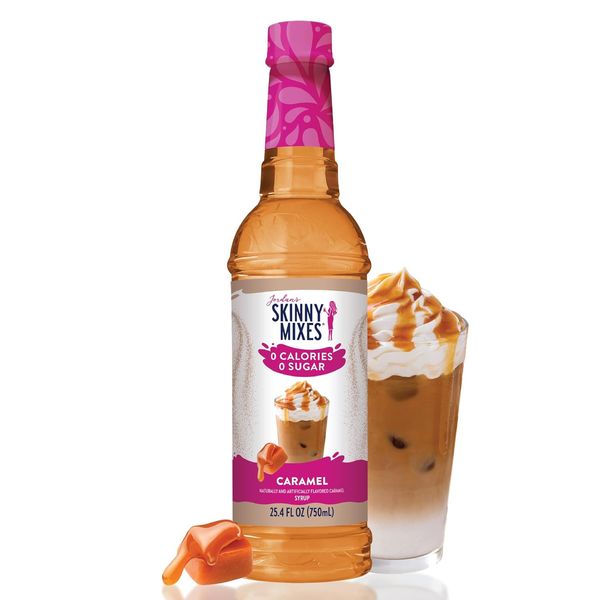 Jordan'S Skinny Syrups Sugar Free Coffee Syrup, Caramel Flavor Drink Mix, Zero C