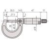Mitutoyo MIT103-137 Micrometer, 0mm-25mm Range, Pink