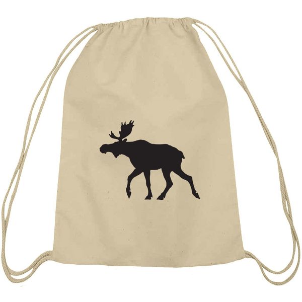 Shirtstreet24, ELCH, Schweden Skandinavien Baumwoll natur Turnbeutel Rucksack Sport Beutel, Größe: onesize,natur