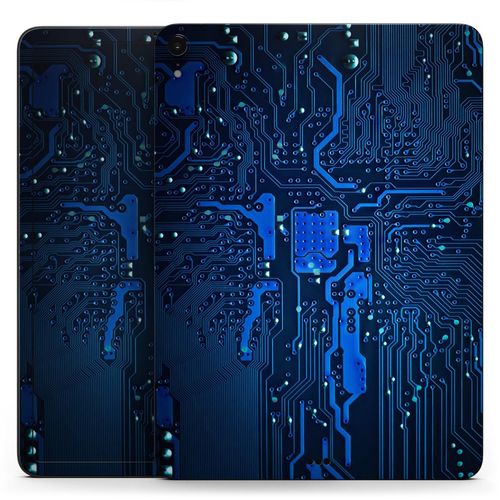 DesignSkinz - Compatible with iPad Pro 12.9" 3rd Gen - Skin Decal Protective Scratch Resistant Vinyl Wrap - Electric Circuit Board