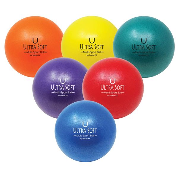 6" Multi Sport Balls with Super Grip Covers, (Set of 6)