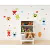 Fun4Walls Repositionable Wall Stickers, Glow in the Dark, Monster