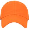KB-LOW ORG Classic Cotton Dad Hat Adjustable Plain Cap. Polo Style Low Profile (Unstructured) (Classic) Orange Adjustable