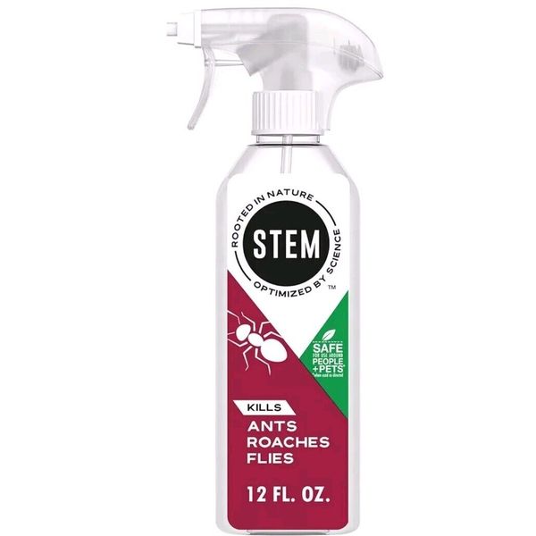 Stem Kills Ants, Roaches & Flies: Plant-Based Bug Spray, 12 fl oz Kid & Pet Safe