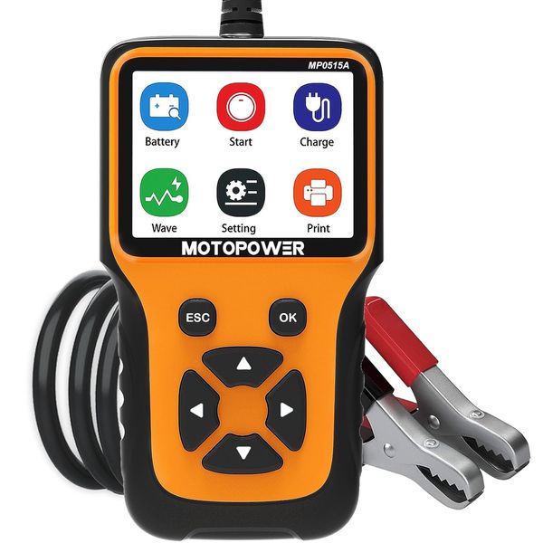 MP0515A 12V Car Battery Charge Tester and Alternator Analyzer