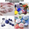 120pcs Button Covers Kit with 6 Sizes, DIY Fabric Cloth Covered Buttons with 2 Installation Tools
