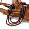 Natural Stone Beads 1 Strands Garnet Button Cut 3 X 5 mm