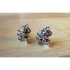 Sterling Silver Small 10x8mm Octopus Squid Stud Studs Earrings!