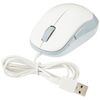 Elecom M-Y9UBWH Blue LED Mouse, EPRIM, Wired, 5 Buttons, White