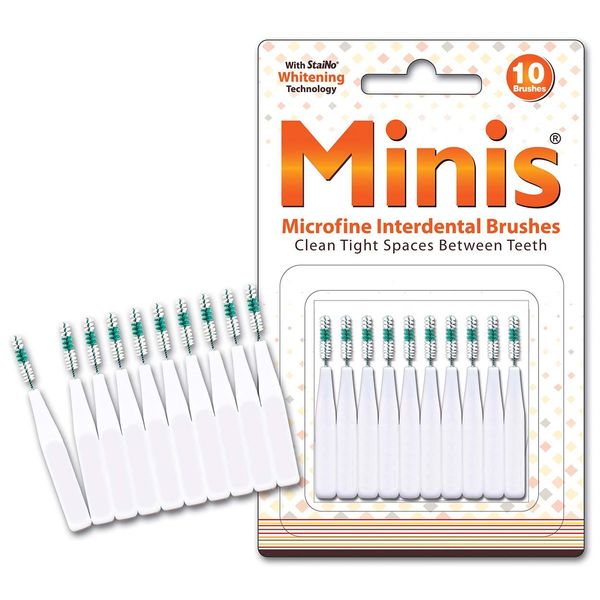 Staino Interdental Brush Microfine Mini Pack of 10 – Value Pack (3 x Pack of 10)