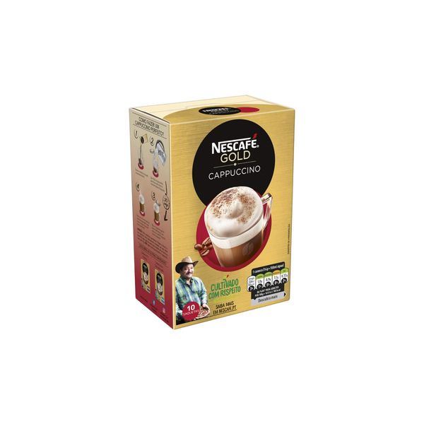 NescafŽ Cappuccino 10 Sachets, Red