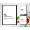 Kitchen Definition Prints Poster Pack - 3 Pack Definition Prints Includes Tea, Coffee and Kitchen (A4 (29.7cm x 21cm))