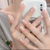 2 PCS Silicone Jelly Stamper, 3 PCS Nail Dotting Pen Double Sided Nail Art Stamper Transparent Nail Stamper French Tip French Manicure Kit with Scraper for French Manicure Home DIY Nail Salon