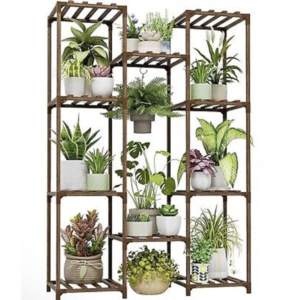 Plant Stand 10 Shelf Multi Tier Flower Rack Indoor