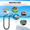 5ft Bungee Dock Line with Loops – Lightweight Elastic Mooring Rope for Quick Docking, 2-Pack (Black)