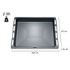 sparefixd Cooker Enamel Baking Tray Pan for Bosch Built in Oven