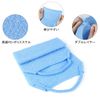 Akasuri Towel, Body Towel, 2 Bath Towels, WOVTE, Exfoliating, Pore Cleaning, Unisex (Black+Blue)