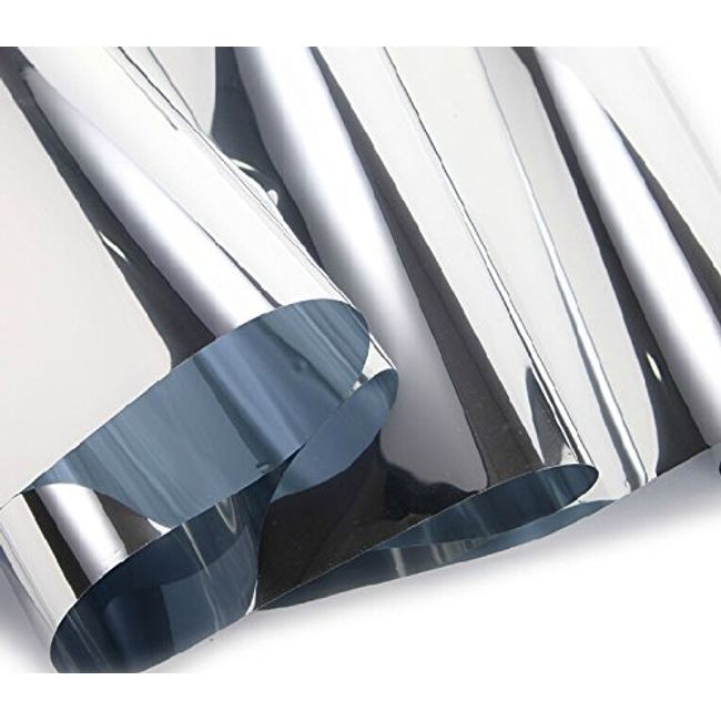  12''x78''Chrome Mirror Silver Vinyl Wrap Sticker Decal Film  Sheet,Self-Adhesive : Automotive