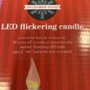 2- December Home LED Flickering Candle - Gold Battery - Auto Timer - 9" NEW