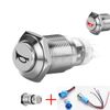 YIYIDA Car Horn Switch - Auto Horn Button, 12V Waterproof, Momentary Push Button, Metal Toggle Switch