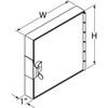Dayton 2Tfx5 Hinged Duct Access Door,12 In.,Square