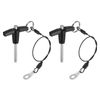 sourcing map 2Pcs T Handle Lock Pins, 5mm x 30mm Usage Length Stainless Steel Push-Button Quick Release Pin