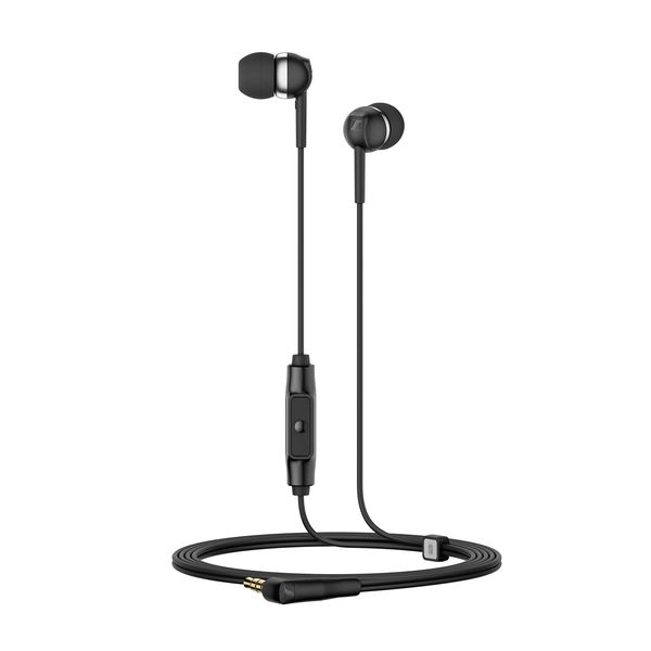 Sennheiser CX 80S Wired Earphones, Microphone with Remote Control, Dynamic, In-Ear Type, Black